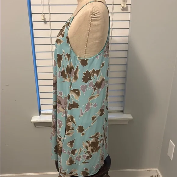 Peach Love California Backless Dress - Aqua and Brown - Picture 3 of 5